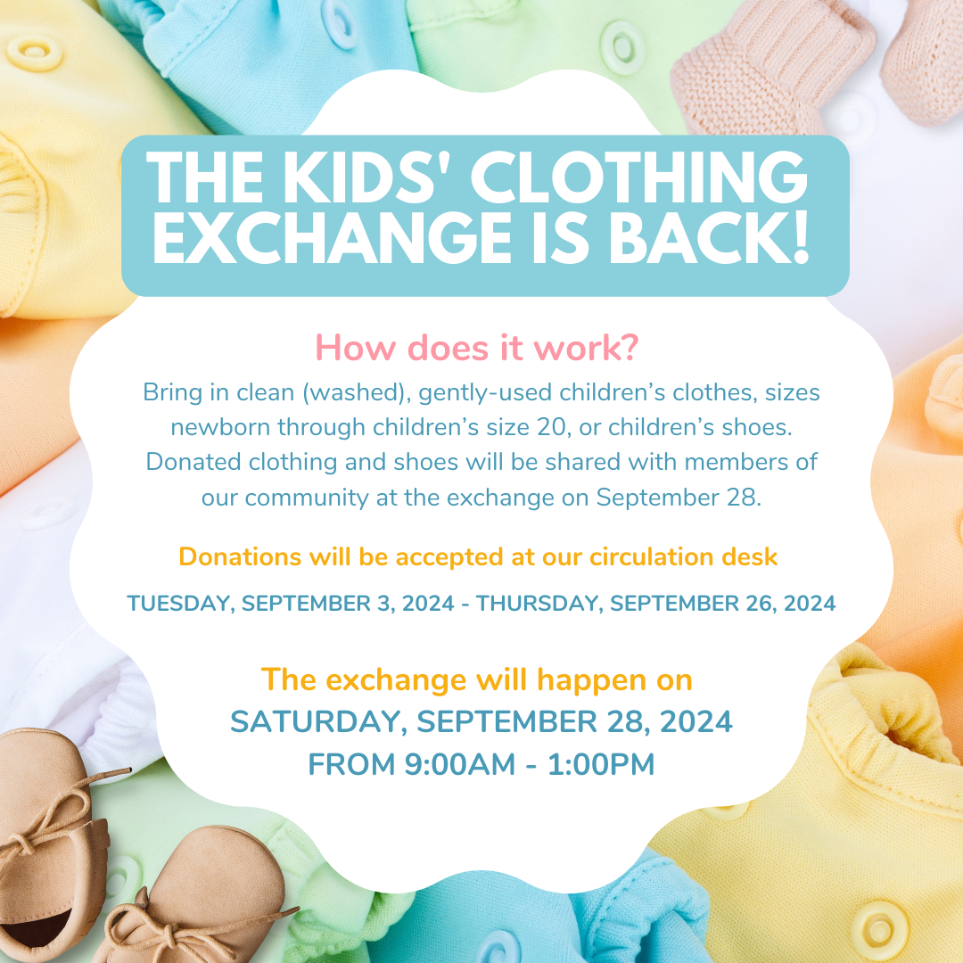 Kids' Clothing Exchange 2024 Social Media Post